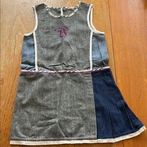 Burberry Gray and Blue Kids Dress